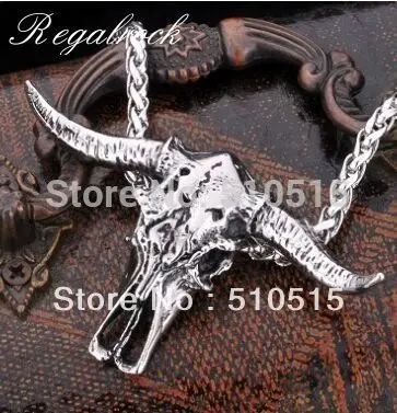 Ожерелье Regalrock с черепом из буйвола Ла бра смолы бычьей головы|skull necklace|necklace