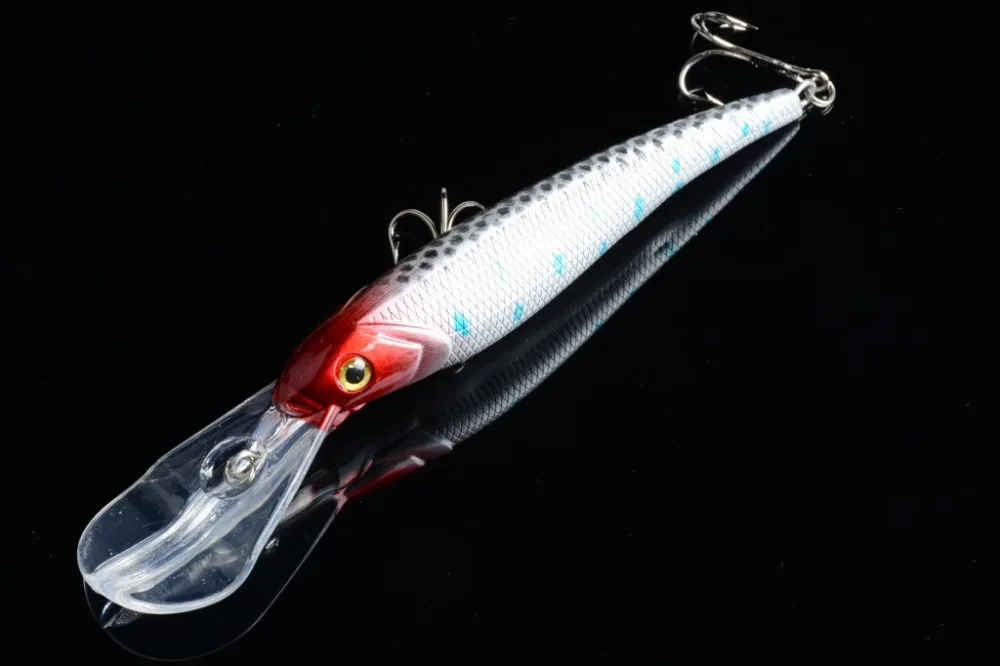 Hengjia жесткий пластик рыболовные приманки Искусственные воблеры Дайвинг Swimbaits PESCA рыболовные снасти 1 шт