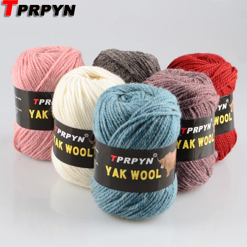 TPRPYN 100 г = 1 шт. шерстяная пряжа из шерсти яка кашемир для ручного вязания 3 5