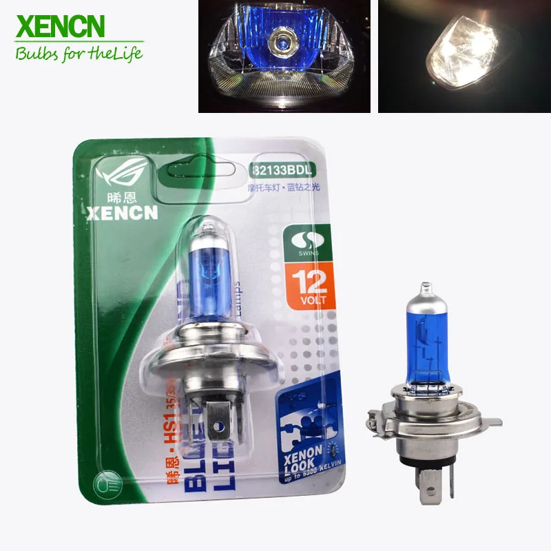 XENCN HS1 P43t 12 в 35/35 Вт мотоциклетный налобный фонарь белый свет галогенная лампа