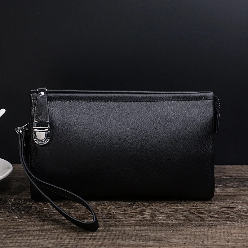 2018 New Style Men Wallets 100% Genuine Leather Money Clip Wallet with coin pocket Phone Passport Clutch Bag | Багаж и сумки