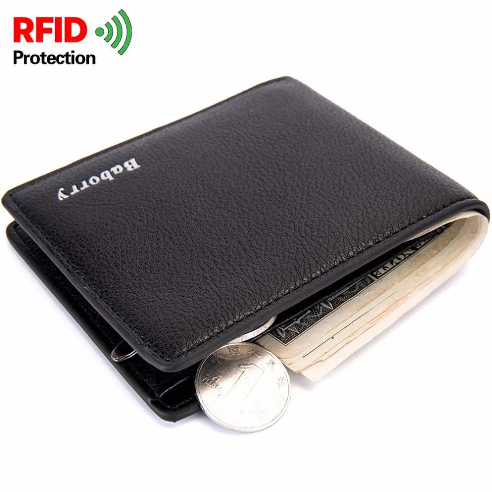 RFID Theft Protec Coin Bag Zipper Men Wallets Famous Brand Mens Wallet Male Money Purses New Design Top | Багаж и сумки