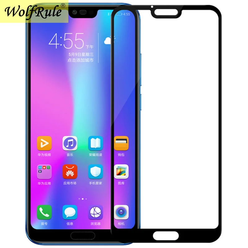 Полностью клеевое стекло для Huawei Honor 10 закаленное Защитная пленка экрана LCD