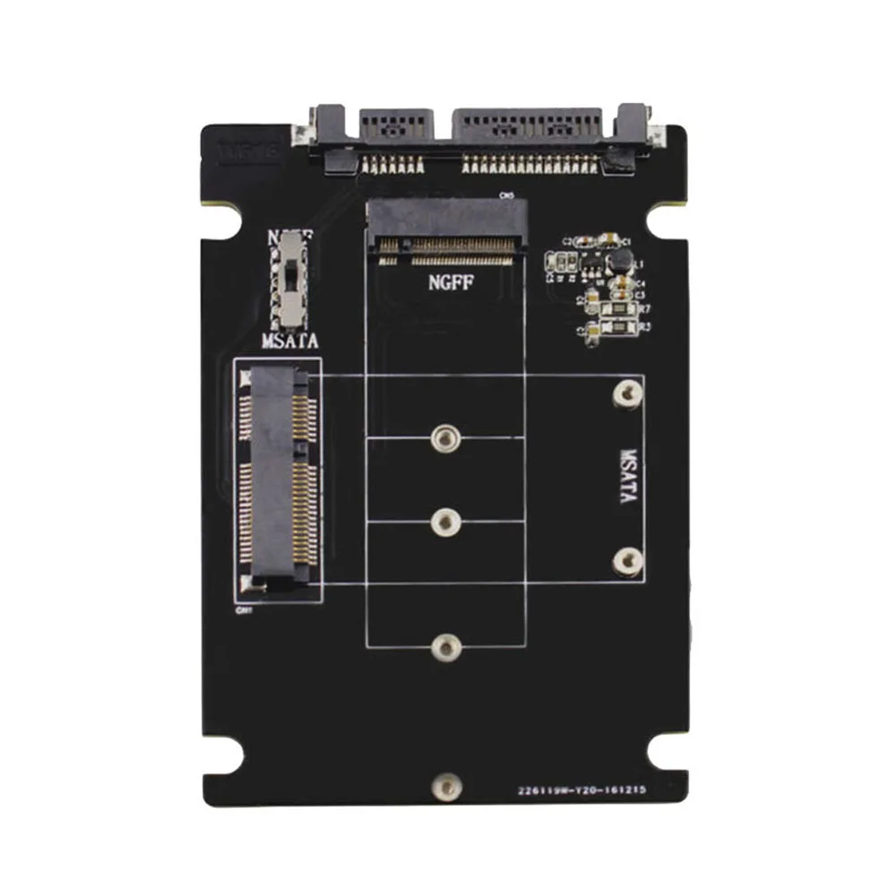 Карта памяти 2 в 1 для mSATA SATA NGFF(M.2) к III SATA3|Компьютерные кабели и разъемы| |