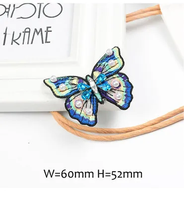 Butterfly Patch 1 шт. цветы птицы бабочка Насекомые Пчела бусины патчи для одежды Сделай Сам пришить блестки DIY Стразы патчи пришить на части - Цвет: Butterfly Patch