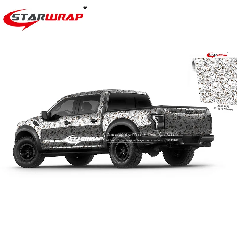 Starwrap Realtree камуфляжная виниловая пленка автомобильная фольговая без воздуха