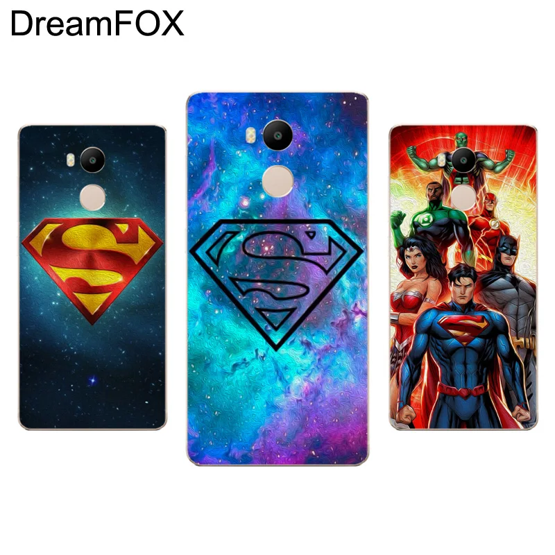 DREAMFOX M240 горячий Супермен Мягкий ТПУ силиконовый чехол для Xiaomi Redmi Note 3 4 4X5 5A 6 7 Pro