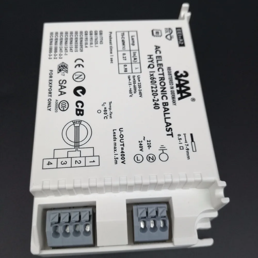 20 шт. 3AAA мгновенный Запуск переменного тока электронный балласт T5 HYQ 1x60 Вт/220 240 для