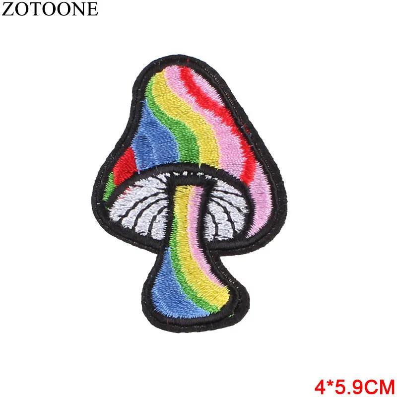 22 ZOTOONE единорог животные Parches вышивка утюг на патчи для одежды DIY продукты полосатая одежда НЛО Наклейки Аппликации E - Цвет: 22