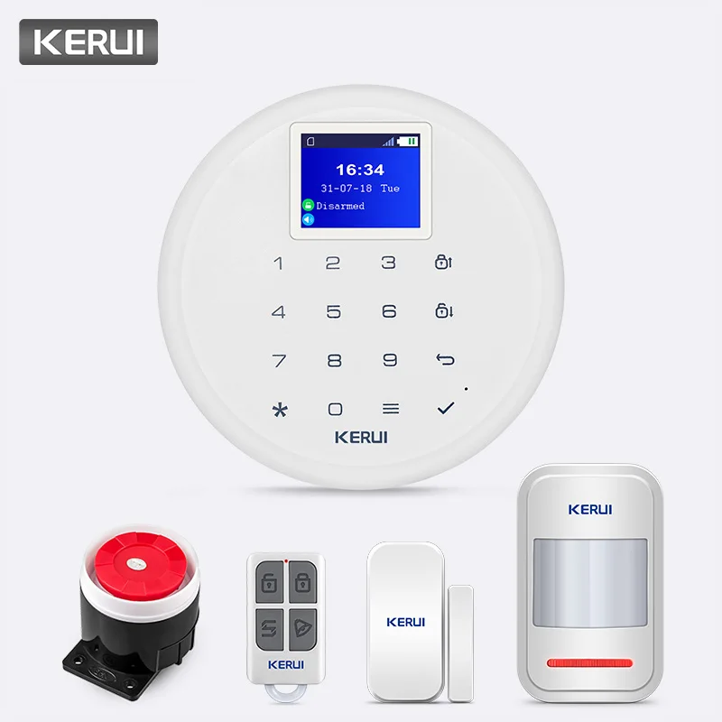 KERUI 433 МГц 80 дБ G17 Беспроводная GSM сигнализация массаж вызова Push Домашняя