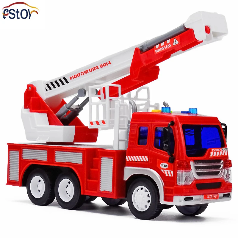 RC Storytelling Fire Engines Car Power Engineering Machine Remote Control Simulation Inertia 1:16 Model Toys For Children Gifts | Игрушки и