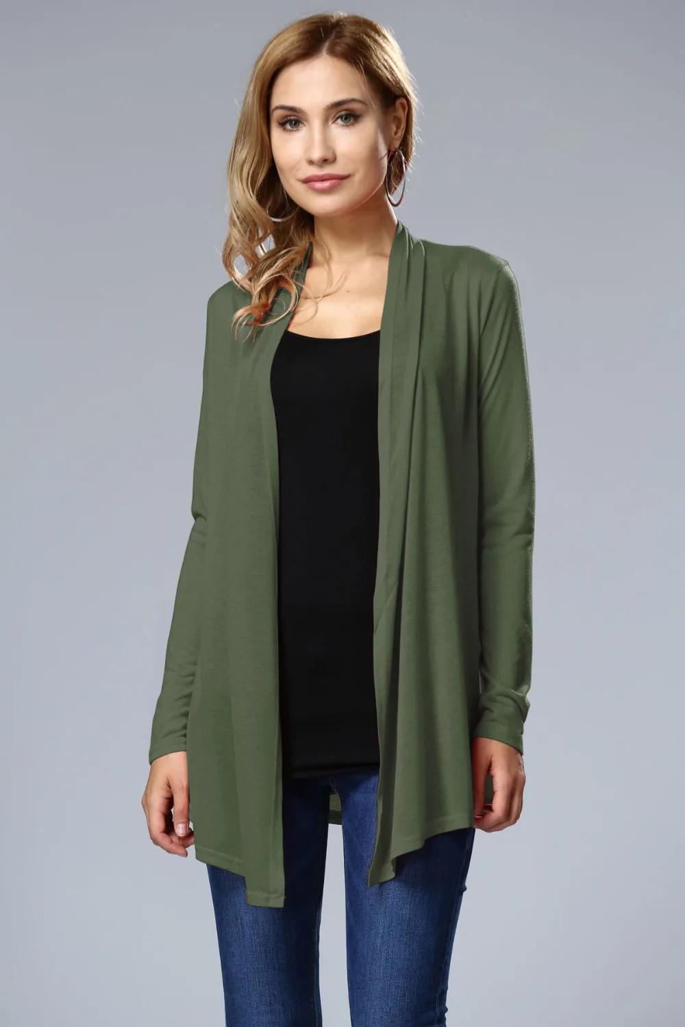 2018 elegant women open stitch casual coat spring autumn outerwear clothing white/gray/black/army green/hot pink Женская одежда