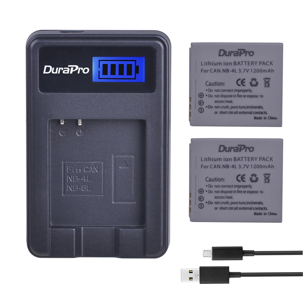 NB-4L NB 4L NB4L камера Литий-ионная батарея + ЖК-Зарядное устройство USB для Canon IXUS 60 65 80 75 100 I20 110 115 120 130 IS 117 220 225