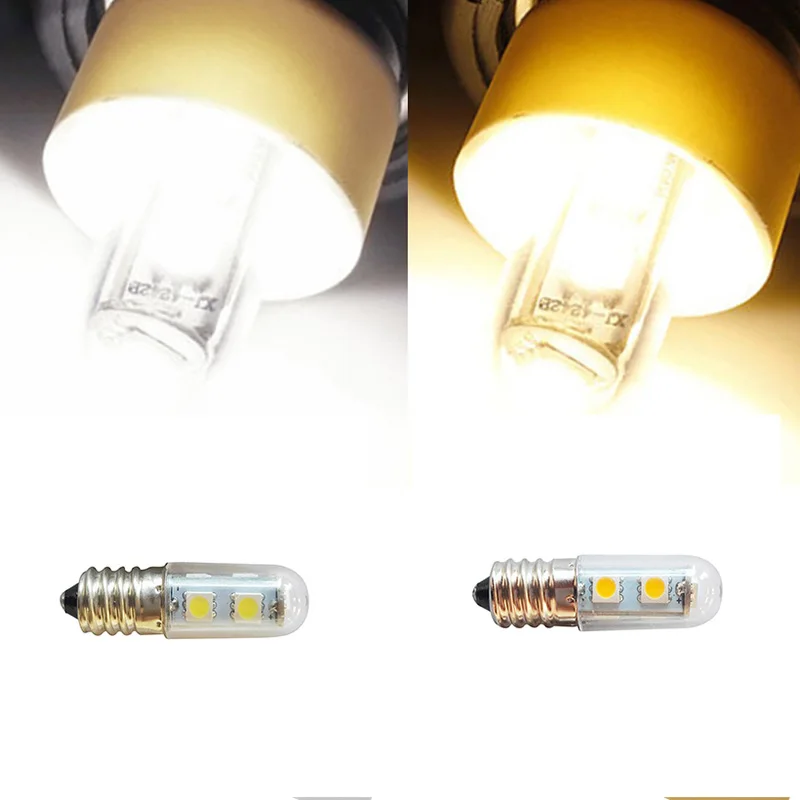 1x Мини E14 светодио дный лампы 5050 SMD 1 Вт хрустальная люстра 220 В Spotlight кукурузы лампочки кулон Холодильник света