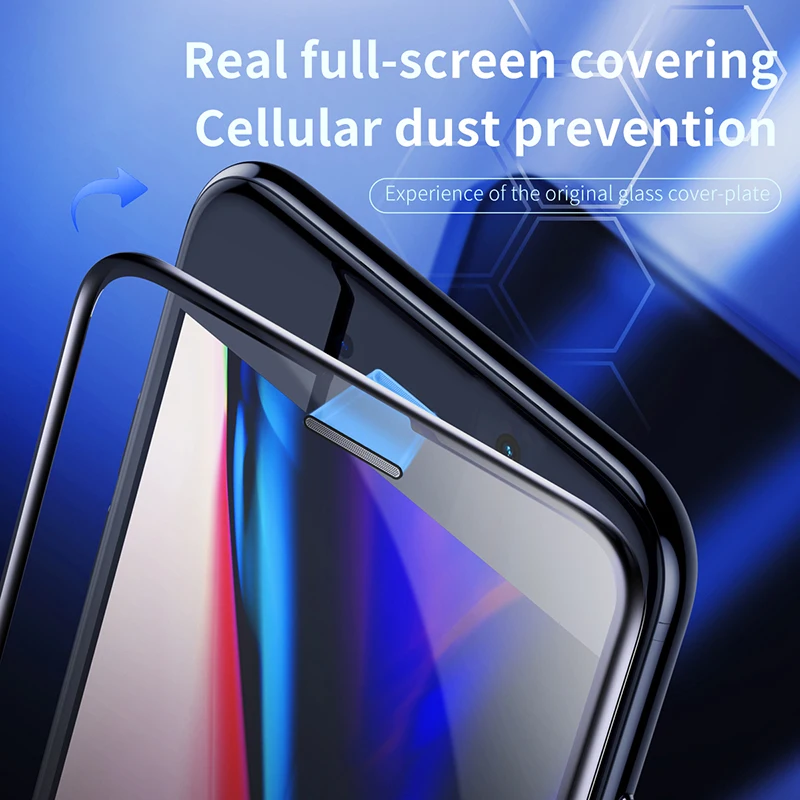 Тонкое защитное стекло Baseus 0 3 мм для iPhone 7 8 6 s защита экрана 9 H полное покрытие