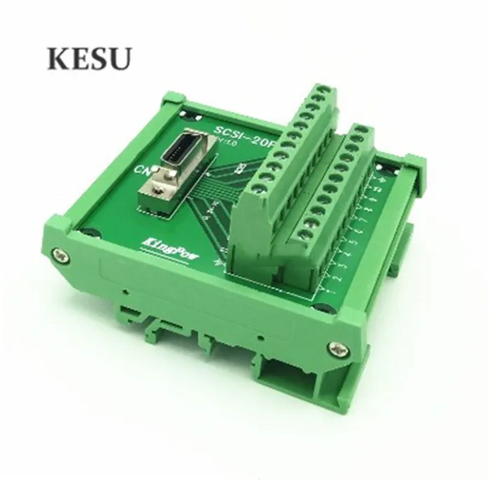 SCSI20PIN SCSI 20 Pin мужской клеммный блок Breakout PLC релейные терминалы din рейка монтажный