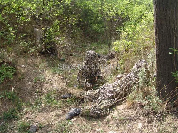 Камуфляжный бионический костюм с 3d рисунком тихая куртка и брюки в