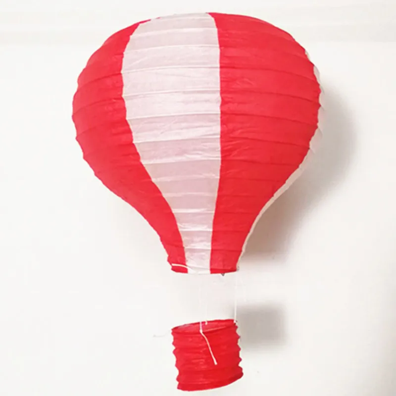 16''40cm горячий воздух воздушный шар бумажный фонарь фонарики желаний для дня рождения свадьба украшения для оформления вечеринок Бар Принадлежности для новогодних праздников - Цвет: red stripe
