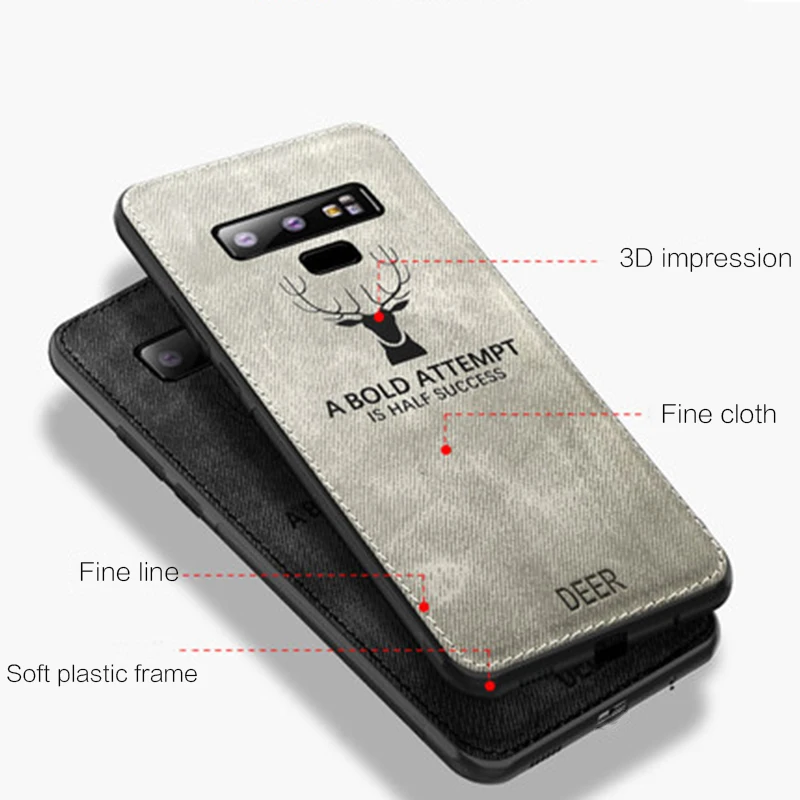 Чехол для Samsung Galaxy S10 A10 A30 A50 A60 A70 M10 M20 M30 J4 J6 Plus J8 2018 тонкий тканевый силиконовый
