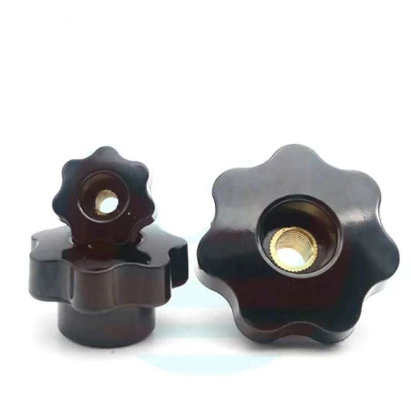 2 шт. M8 M10 Torx T & TX сливовый Тип 32 мм 63 OD сквозное отверстие семь звезд ручка