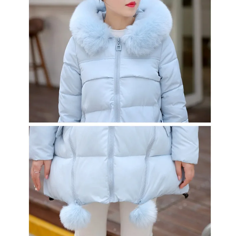 Женская Толстая теплая Длинная зимняя куртка женские парки 2020 пальто с капюшоном