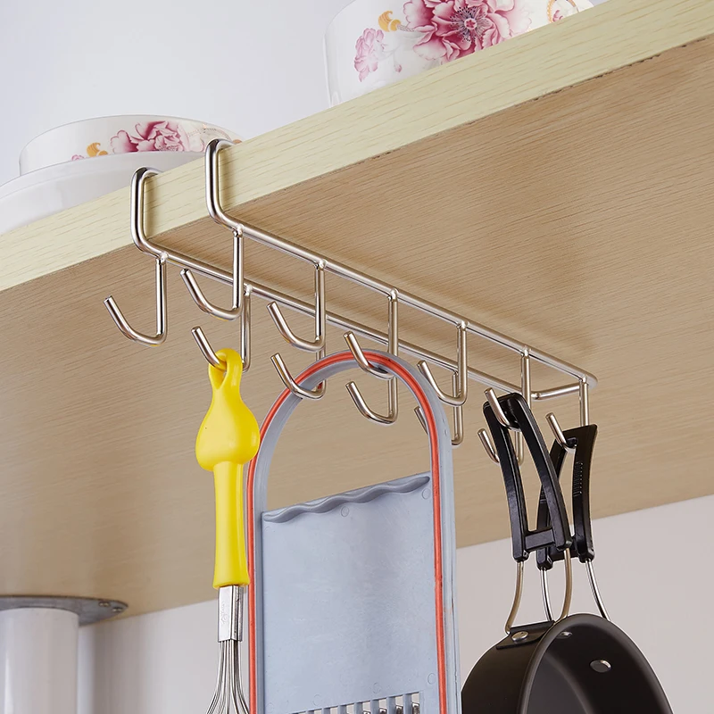 Вешалка для шкафа из нержавеющей стали кухонный инструмент крючок полотенец