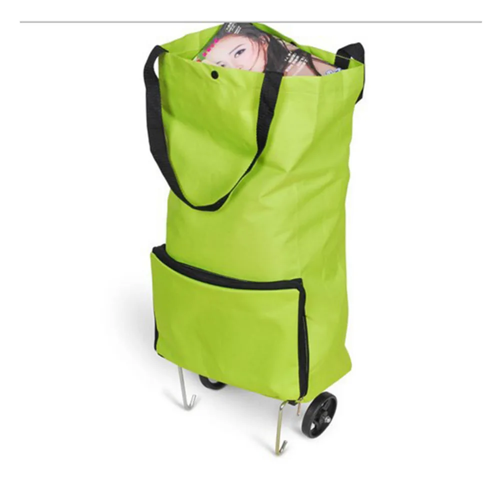 1 шт. Сумка тележка для покупок с колесами портативная складная сумка багажа