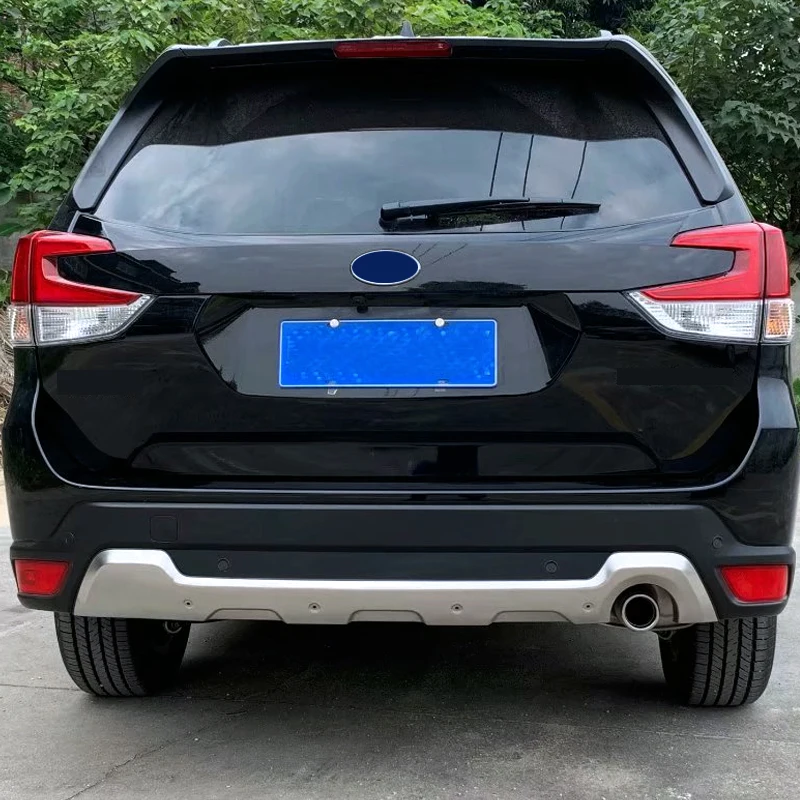 Для Subaru Forester SK из нержавеющей стали автомобильный внешний задний бампер для губ узкая Накладка для отделки стайлинга