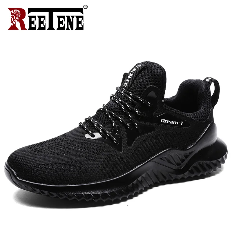 REETENE Summer Mesh Sneakers Men Casual Shoes Beathable Tenis Masculino Adulto | Обувь