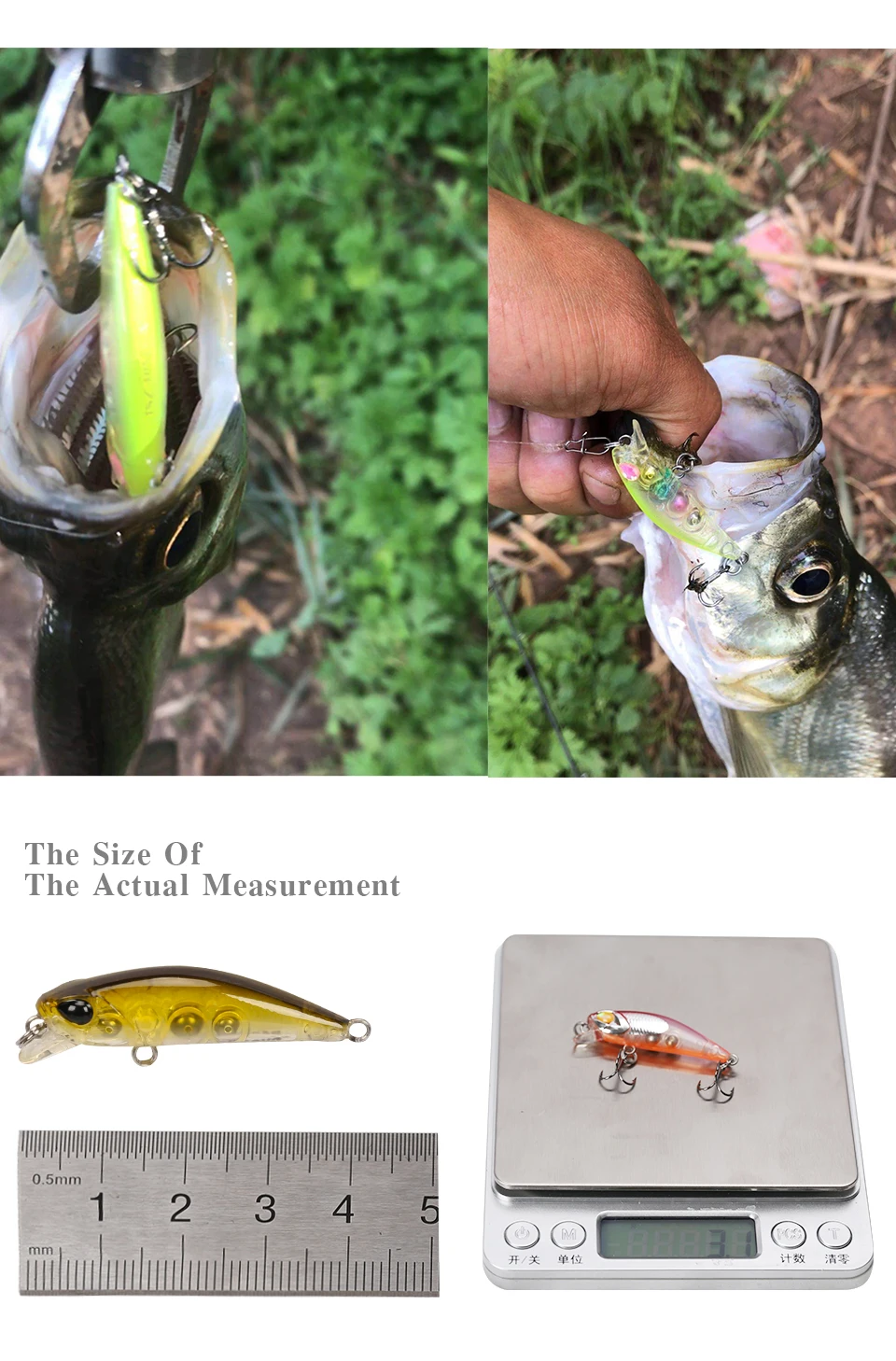 Le Fish Trulinoya DW29 42 мм 2,8 г мелкие Карповые приманки рыболовные приманки с тройными крючками погружение 0,3-0,6 м рыболовные снасти