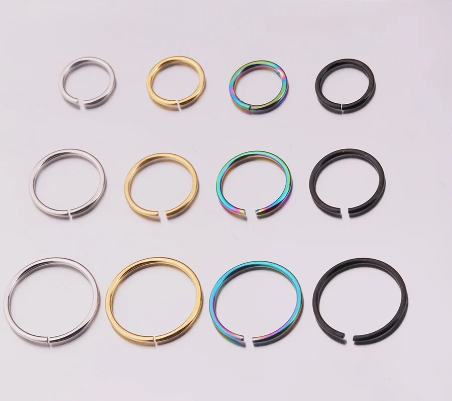 Sellsets 4 шт./компл. Нержавеющая сталь поворотный круг нос кольцо губ козелка пирсинг Daith серьги Многофункциональный ювелирные изделия для тела