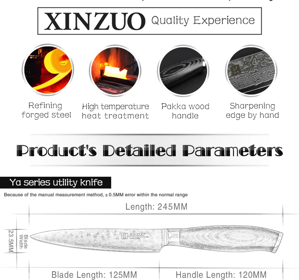 XINZUO 2 шт. набор кухонных ножей 67 слоев Дамаск 8 дюймов шеф-повара и 5 нож из высокоуглеродистой нержавеющей стали Seel Pakka деревянной ручкой