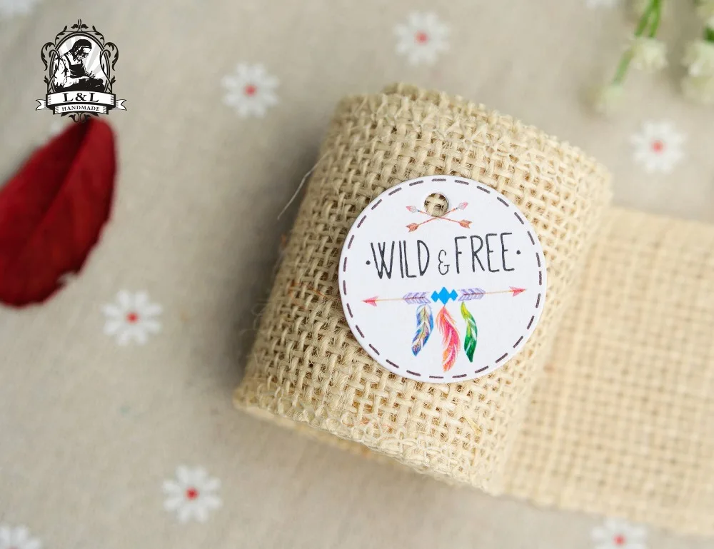 

Круглые этикетки из крафт-бумаги, 200 шт., 3,5 см, ярлыки, ярлыки для конфет, индивидуальная этикетка