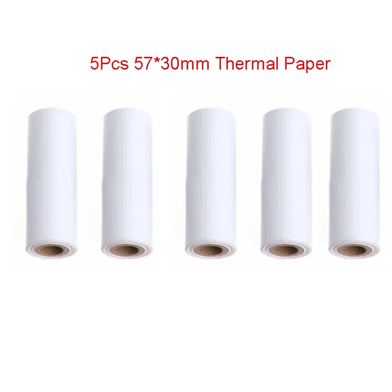 

Free shipping 5PCS 57x30mm Thermal Receipt Paper Roll for Mobile POS 58mm Thermal Printer
