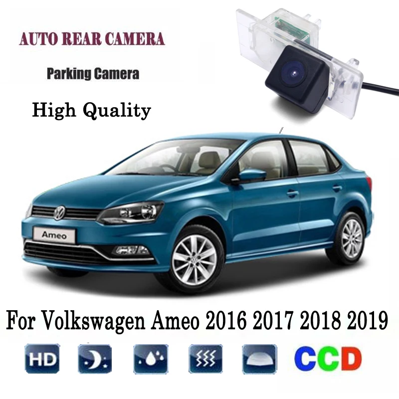 

Rear View Camera For Volkswagen Ameo vw amro 2016 2017 2018 2019 CCD Night Vision Reversing Camera license plate camera backup