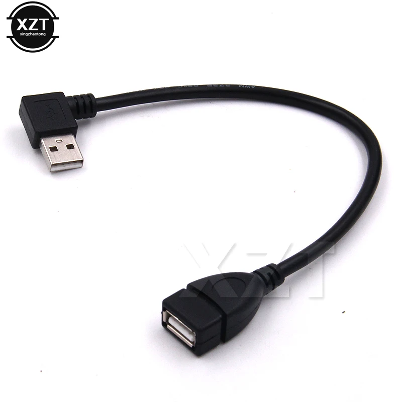 1 шт. Кабель Удлинитель USB 2 0 типа A Папа мама|male to female usb|90 degree usbleft angle |
