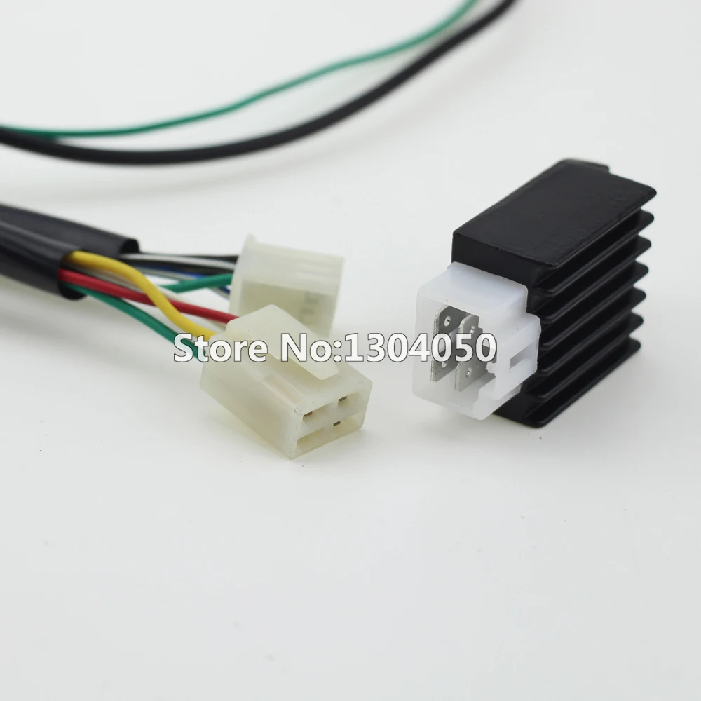 Full Kick Electric Start Engine Wiring Harness Loom Coil C7HSA SPARK PLUG 50 70 90 110 125cc Quad Pit Dirt Bike ATV Dune Buggy | Автомобили