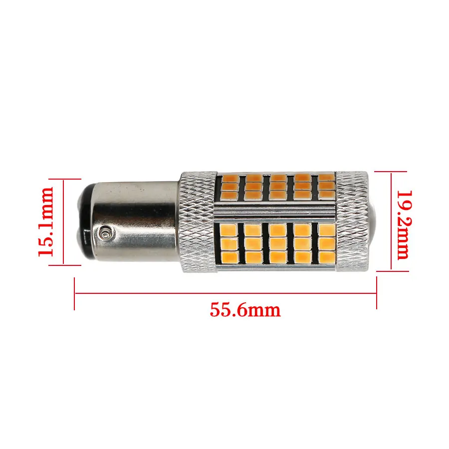 1 шт. 1157 Flash BAY15D P21/5W BAZ15D P21/4W BAW15D PR21/5W 66 SMD 2835 светодиодный автоматический белый