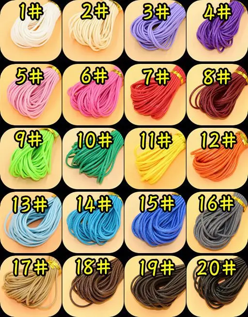 (10 м/шт.) 2 мм аксессуары для браслетов диаметр вощеная нить полиэфирный шнур лента