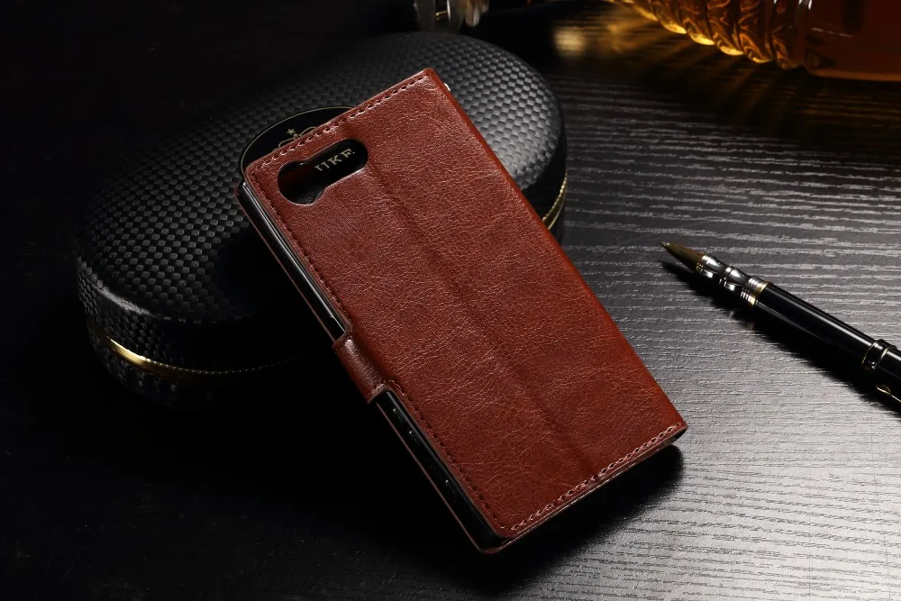 Фирменная Новинка Высокое качество PU кожаный чехол для Sony Xperia Компактный X Compact