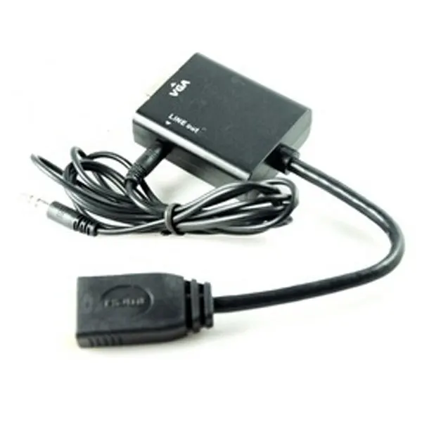HDMI To VGA HD Converter Cable With VGA+Audio Output | Электроника