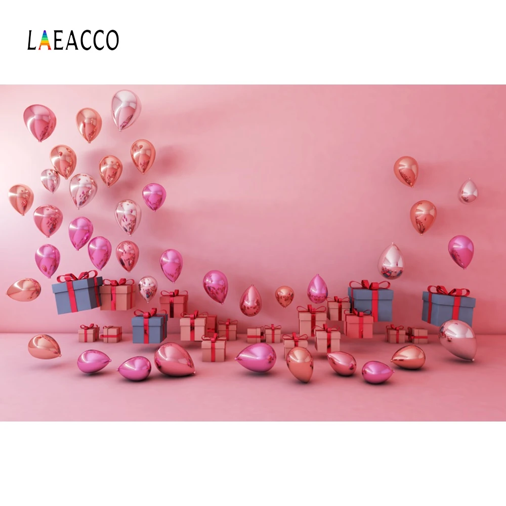 Laeacco Красочные воздушные шары цветы ребенок день рождения церемония сцена фотографии фоны для фотографий фоны для фотостудии