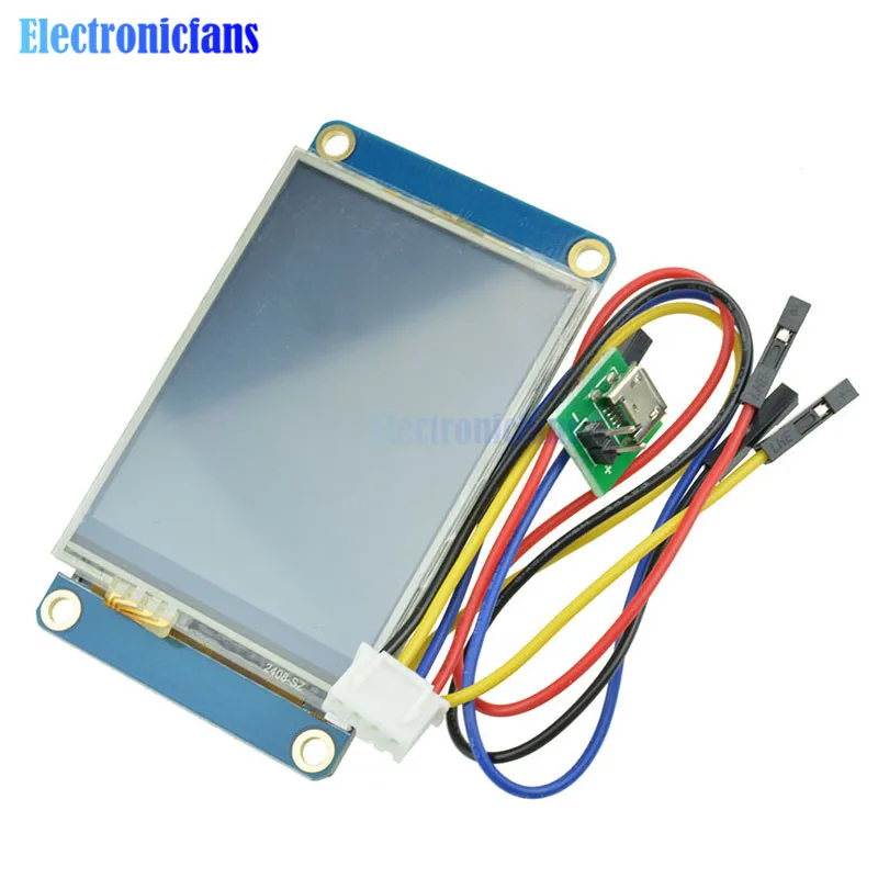 Резистивный сенсорный экран 2 4 дюйма TFT 4x320 240 UART HMI ЖК модуль дисплей для Arduino Raspberry