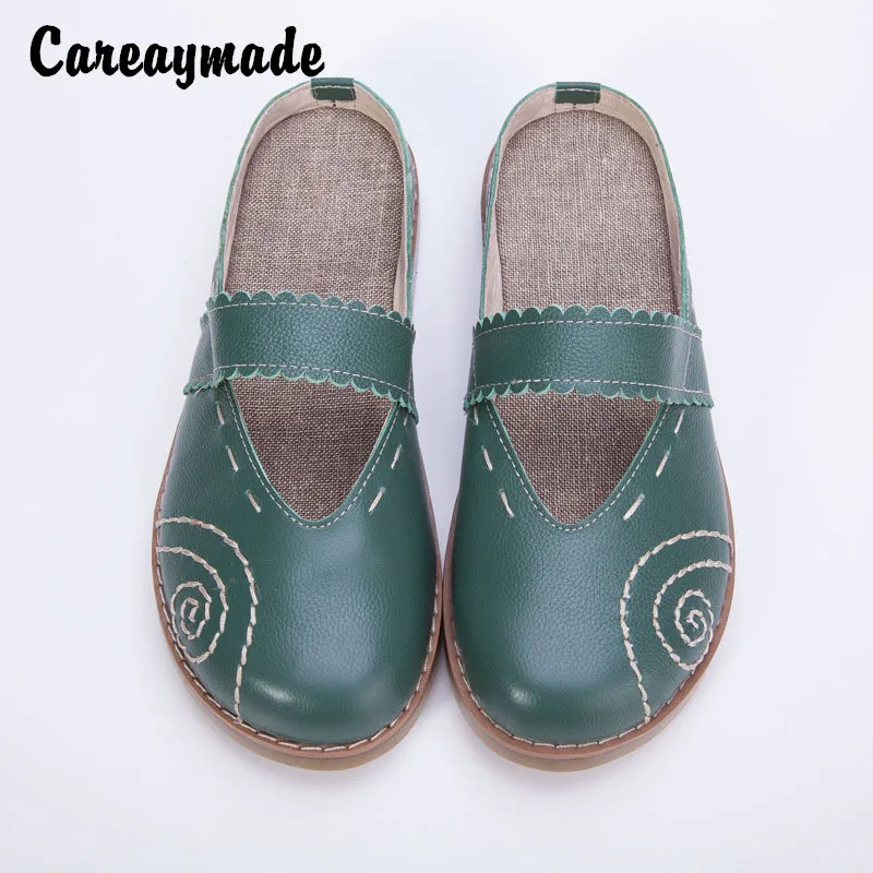 Careaymade/Новинка 2019 года летние туфли ручной работы из воловьей кожи тонкие на