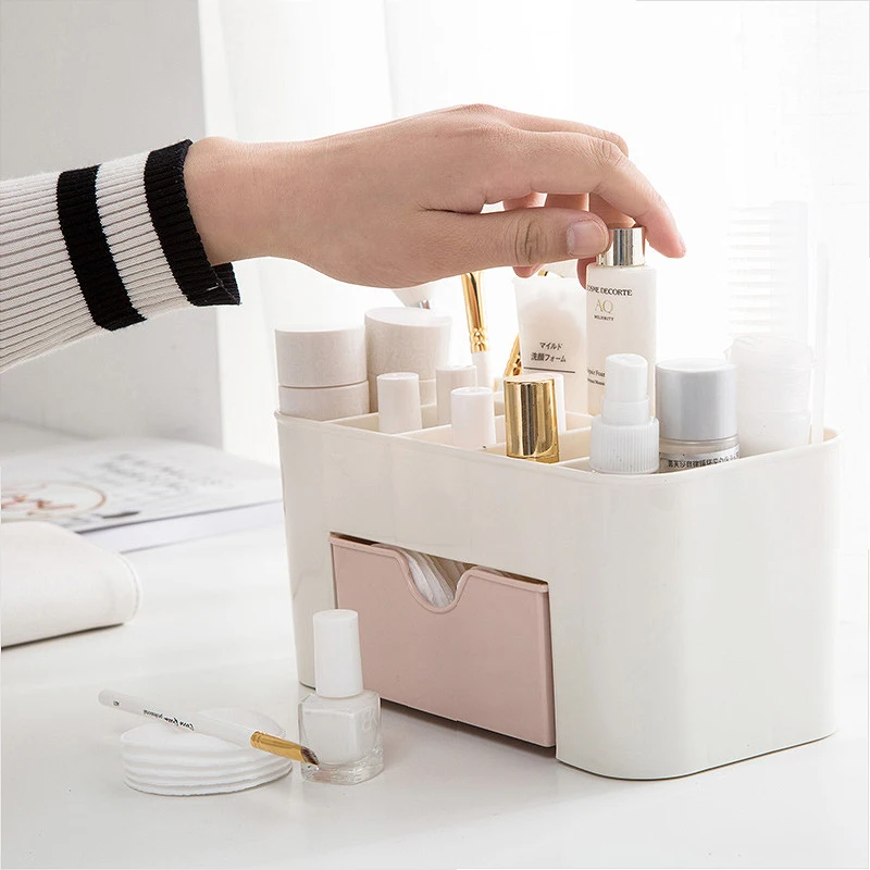 Desktop plastic drawer cosmetic storage box dressing table lipstick skin care products finishing rack ZP2261706 |