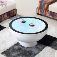 heightening as few creative tea table toughened glass furniture lamp round table
