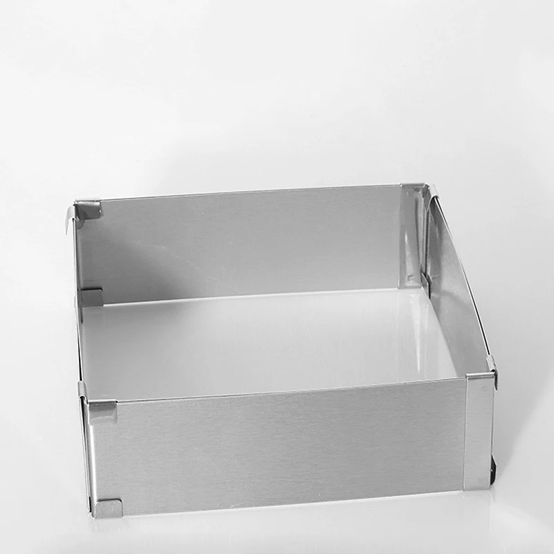 Прямоугольная форма для торта GODWJ регулируемая выпечки из нержавеющей стали
