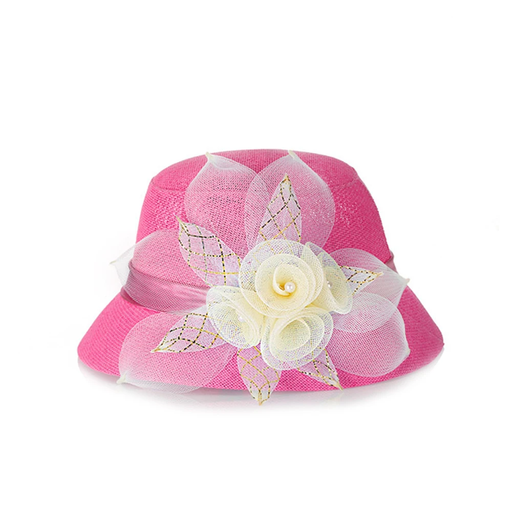 Льняная летняя шляпа с защитой от УФ лучей 56 60 см элегантная сетчатая соломенная