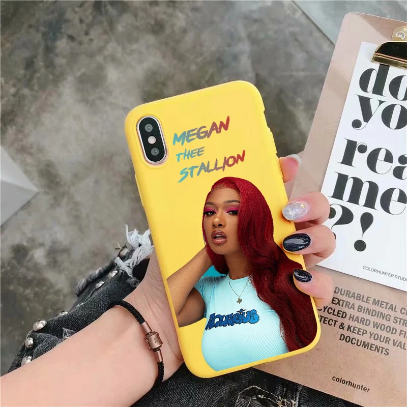 Y-5611 Megan thee жеребец fever мягкий силиконовый карамельный цвет чехол для телефона для iPhone X XR XS MAX 6 7 8 plus 6s лучший дизайн корпуса - Цвет: Y-5611