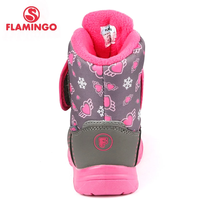 Водонепроницаемые теплые зимние модные ботинки с фламинго шерстяные